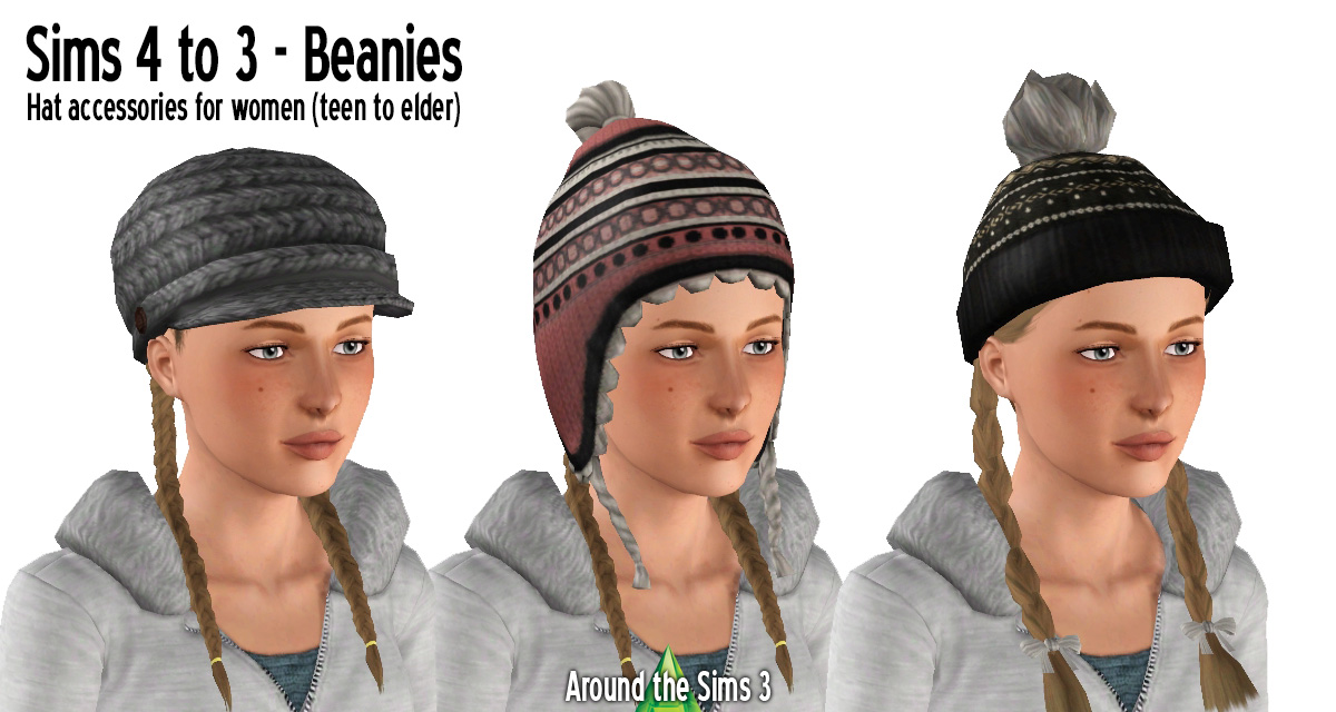 Flourish Imponerende nedadgående Around the Sims 3 | Downloads | Clothes | Scarves and beanies