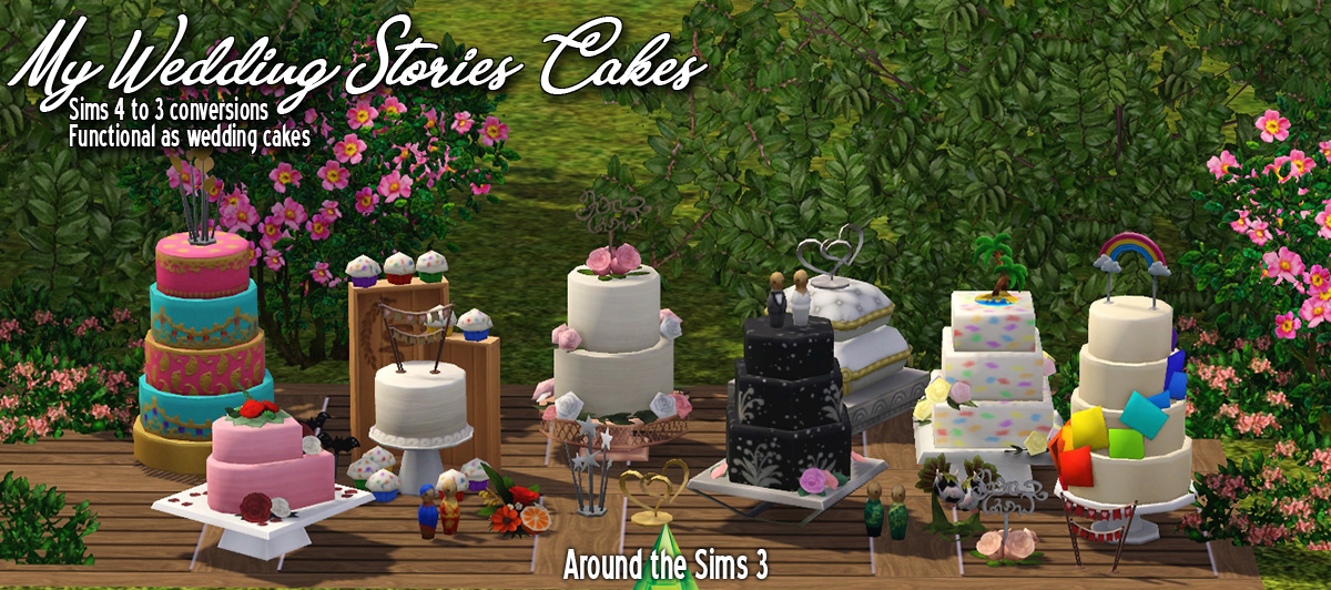 Screenshots of all the wedding cakes : r/Sims4