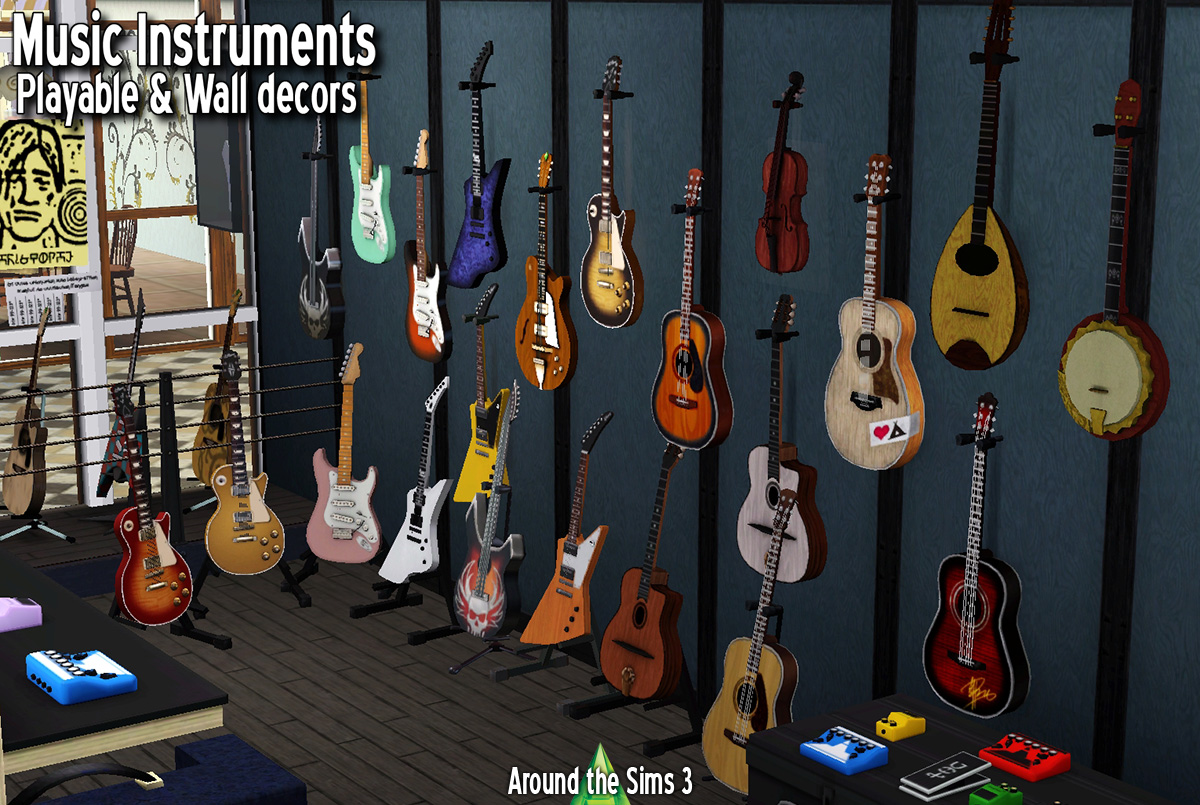 Around The Sims 3 Custom Content Downloads Objects Music Store