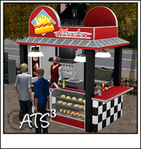 Sims 4 to 3 Food stalls